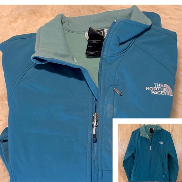 The North Face Teal Apex Bionic Fleece Lined Waterproof Jacket - Picture 2 of 4